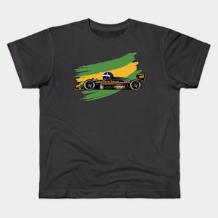 Ayrton Senna's Lotus 98T Illustration Kids T-Shirt